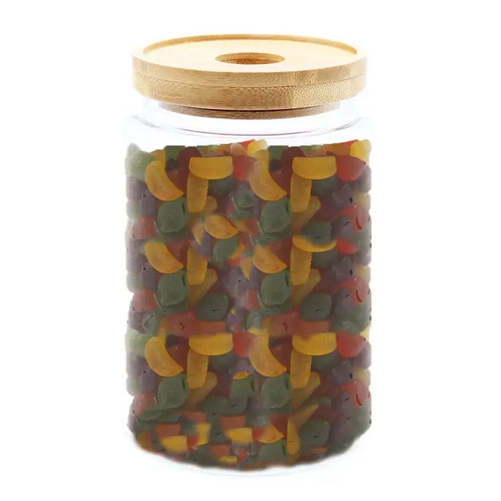 Ancient Wisdom 850ml jar Bamboo Glass Jar
