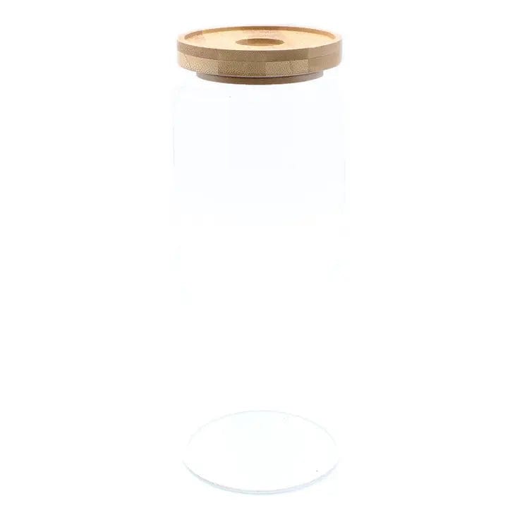 Ancient Wisdom Bamboo Glass Jar