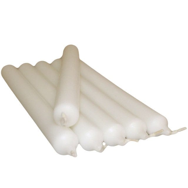 Ancient Wisdom white Dinner Candle