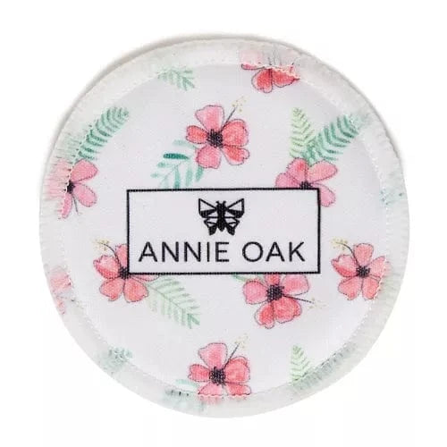 Annie Oak Hibiscus Flowers Bamboo Make Up Remover Pads - Pack of 5