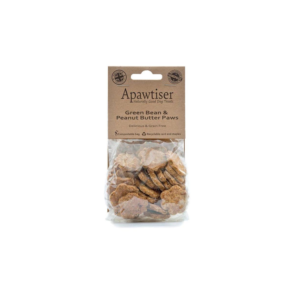 Apawtiser Green Bean & Peanut Butter Paws Dog Treat