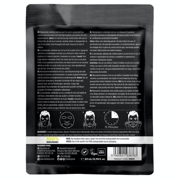 Barber Pro Blemish Control Sheet Mask