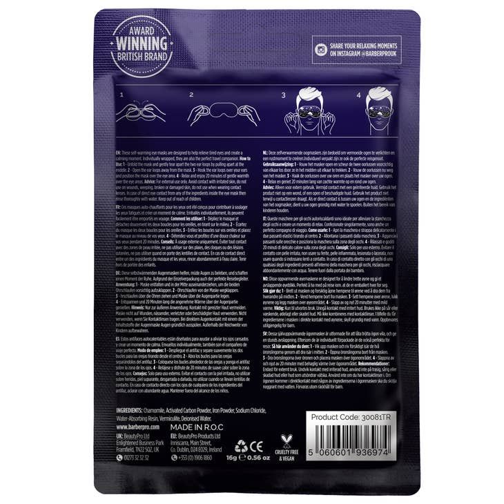 Barber Pro Warming Eye Mask (pack of 5)
