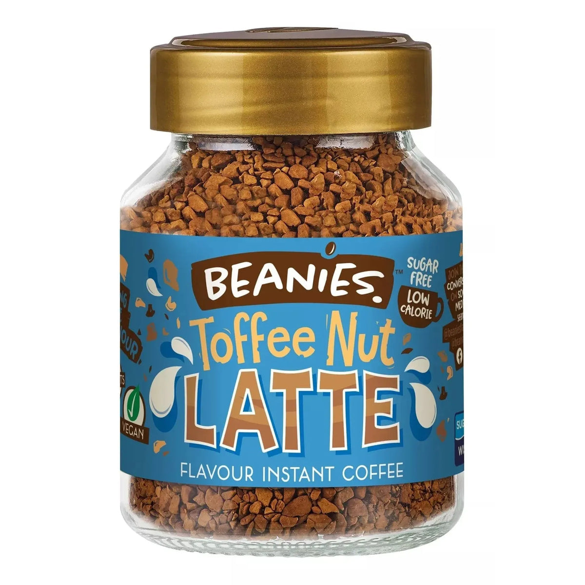 Beanies Toffee Nut Latte Flavoured Instant Coffee