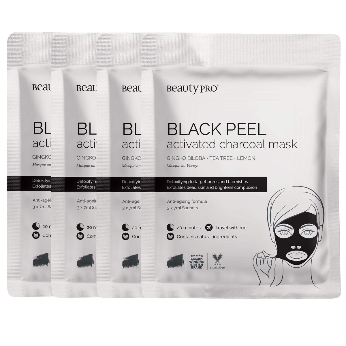 Beauty Pro Black Peel Charcoal Mask