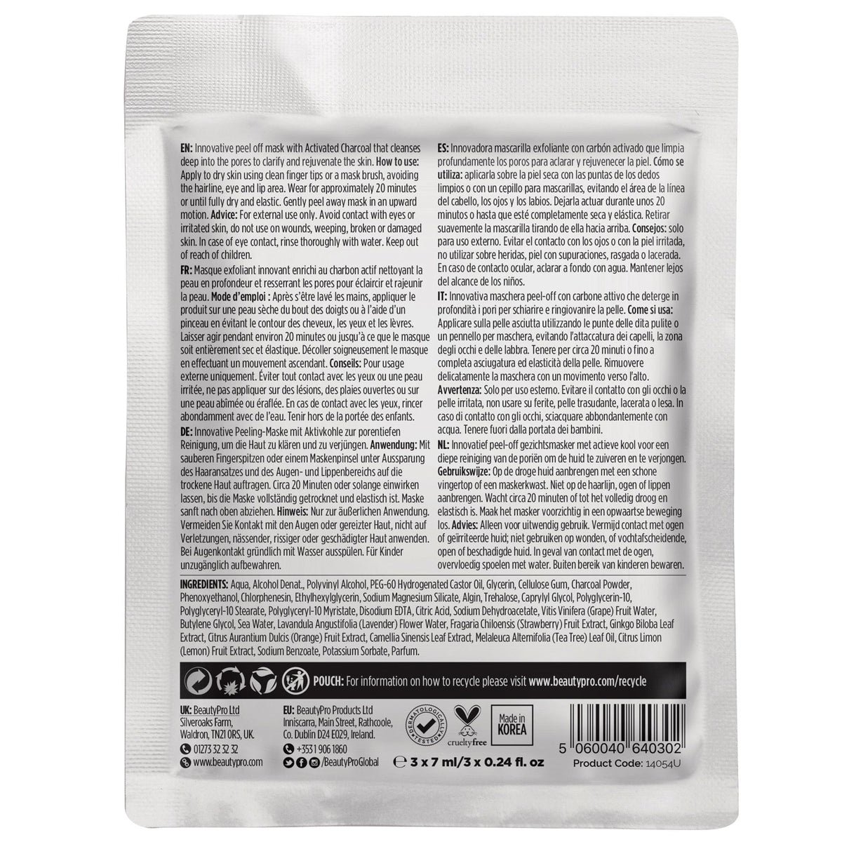 Beauty Pro Black Peel Charcoal Mask