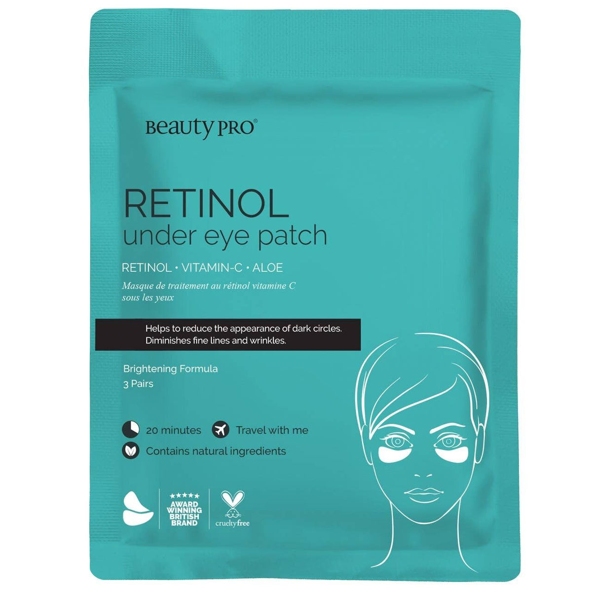 Beauty Pro Retinol Under Eye Mask Patch