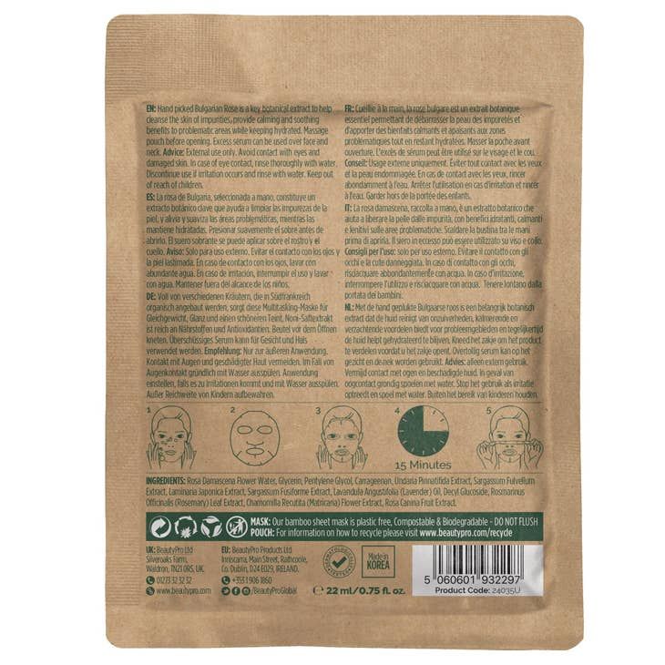 Beauty Pro Rose Infused Sheet Mask