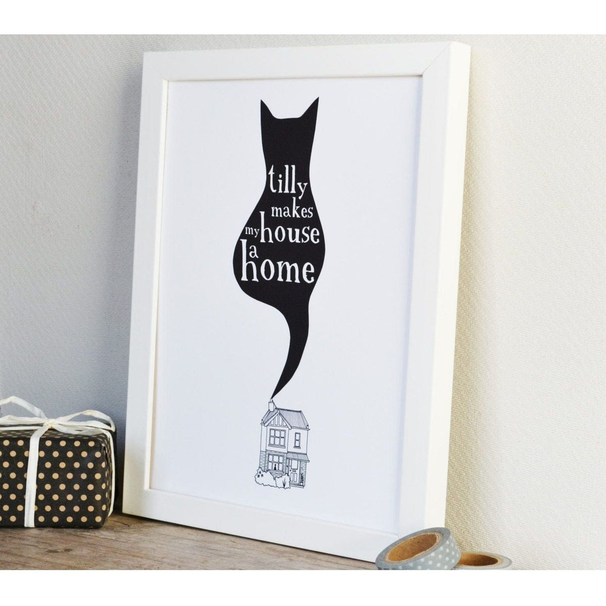 Becka Griffin A Cat Makes A House A Home Print