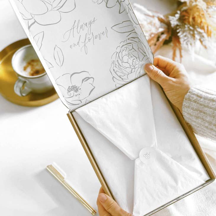 Blush And Gold Luxury Eucalyptus Wedding Planner Book with Gilded Edges