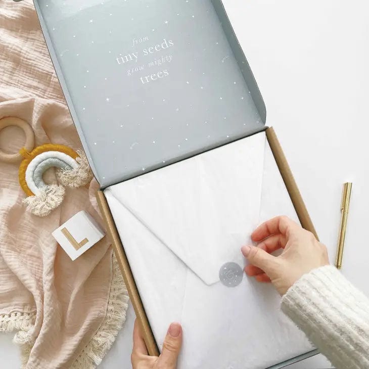 Blush And Gold My Pregnancy Journal - White with Gilded Edges