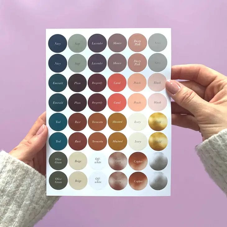 Blush And Gold Wedding Sticker Pack (3 sheets)