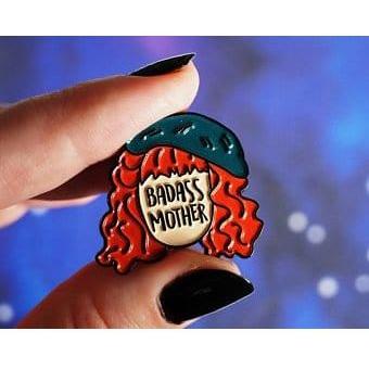 Bookish and Bakewell Badass Mother Pin