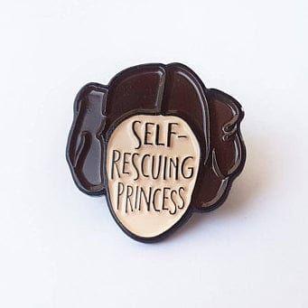Bookish and Bakewell 'Self-rescuing Princess' Pin