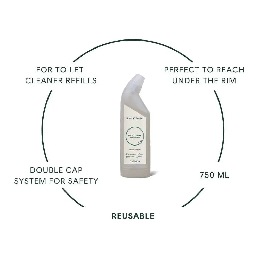 Bower Collective Reusable Dispenser Bottle for Toilet Cleaner (empty)