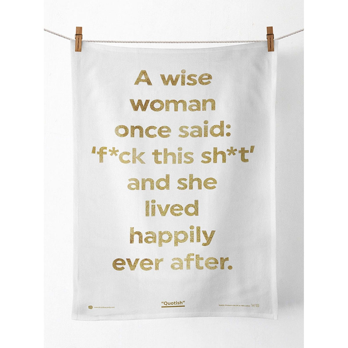 Brainbox Candy 'Wise Woman' Tea Towel