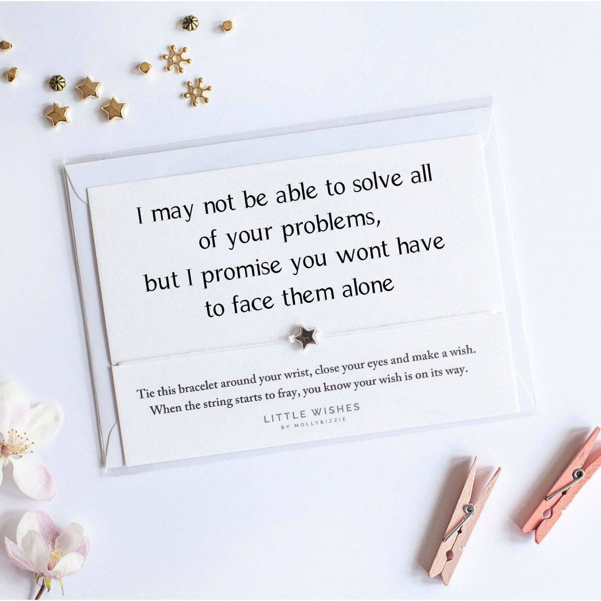 by Molly&Izzie Solve Problems Wish Bracelet: Naked / Eco