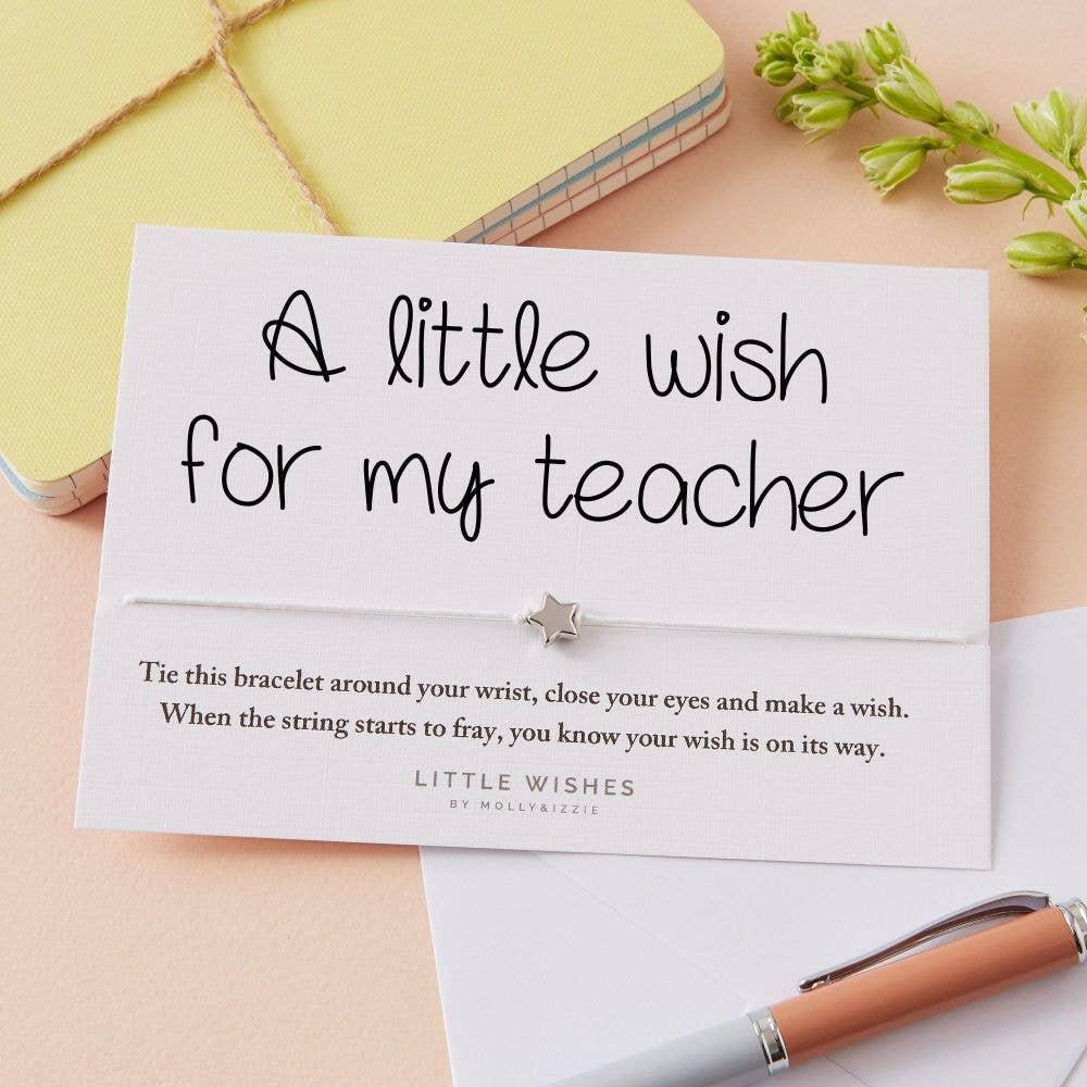 by Molly&Izzie Teacher Wish Bracelet: Naked / Eco