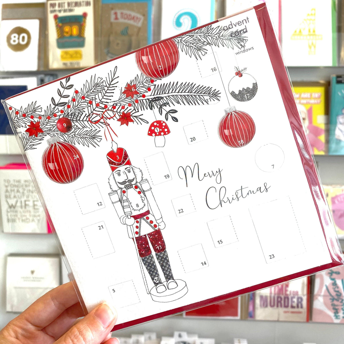 Cinnamon Aitch Nutcracker Advent Calendar Card