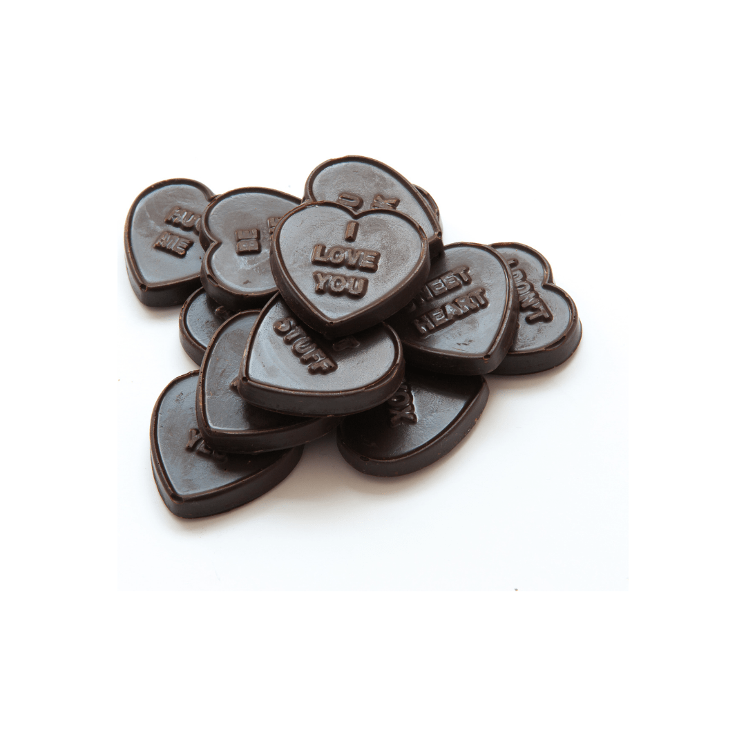 Cocoa Loco Dark Chocolate Love Hearts