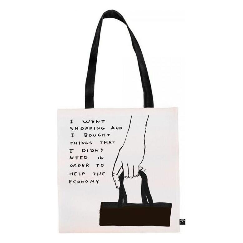 David Shrigley David Shrigley 'Went Shopping' Tote Bag