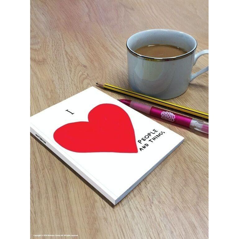 David Shrigley 'I Heart People And Things' A6 Notebook