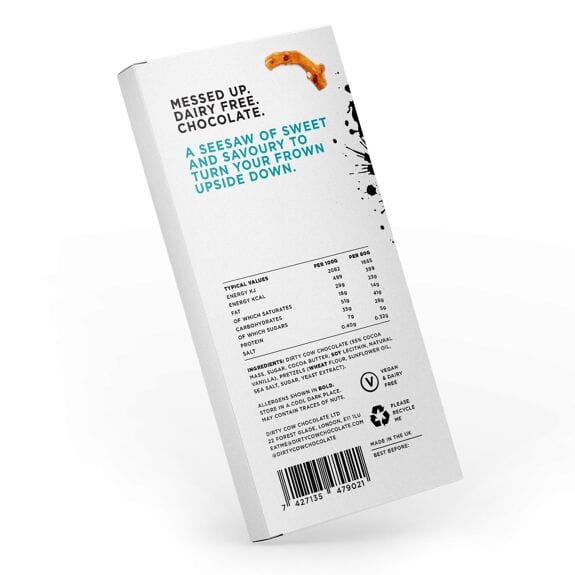 Dirty Cow Salty Susan - Plant-based Chocolate Bar