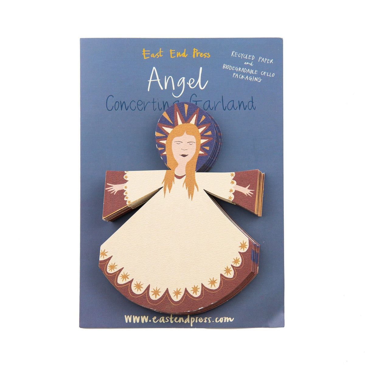 East End Press Angel Concertina Garland