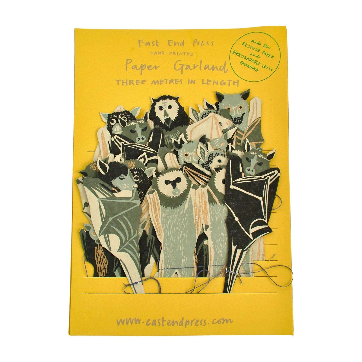 East End Press Bat Garland