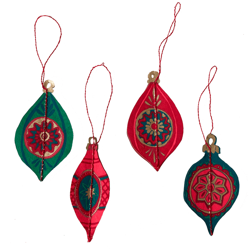 East End Press Bauble Paper Decorations