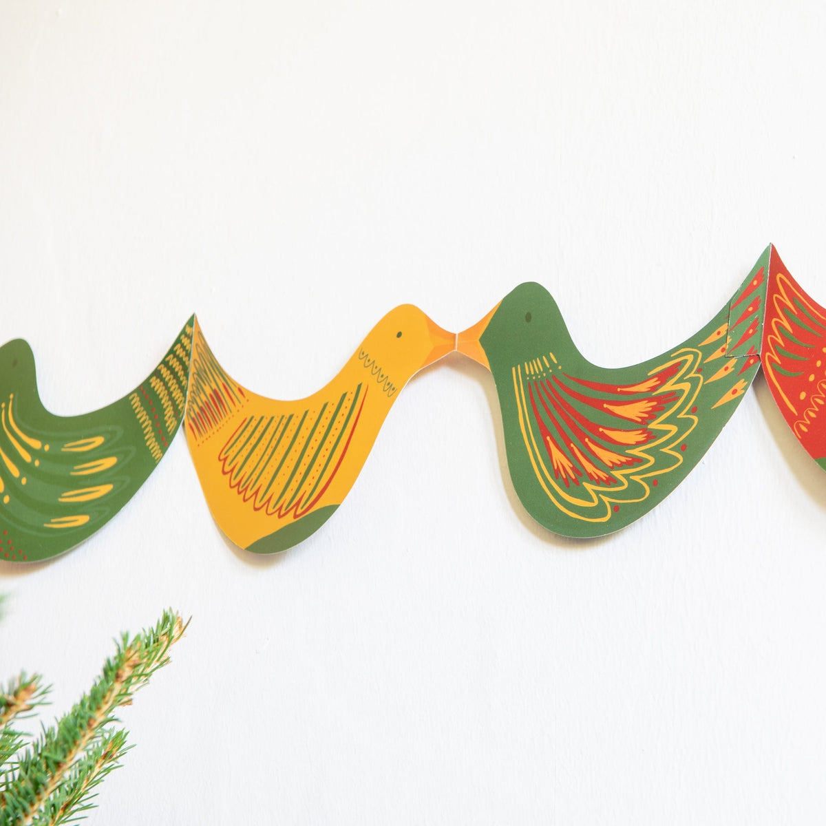 East End Press Christmas Hen Concertina Garland