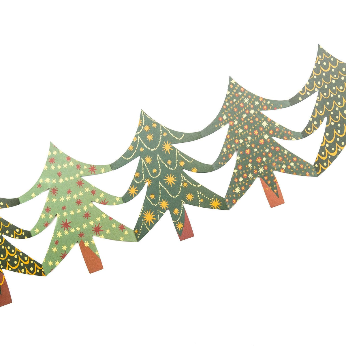 East End Press Christmas Tree Concertina Garland