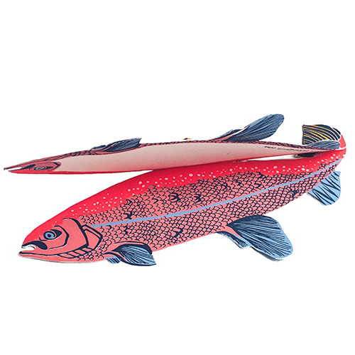 East End Press Salmon Greetings Card