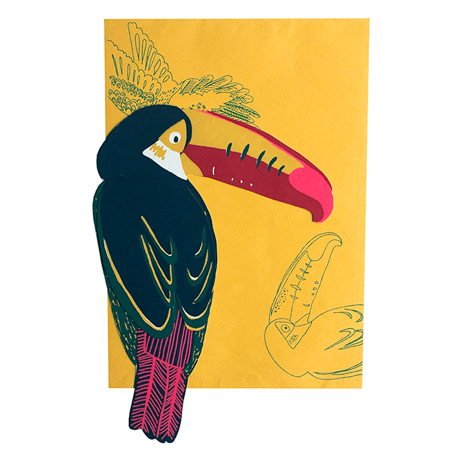 East End Press Toucan Greetings Card