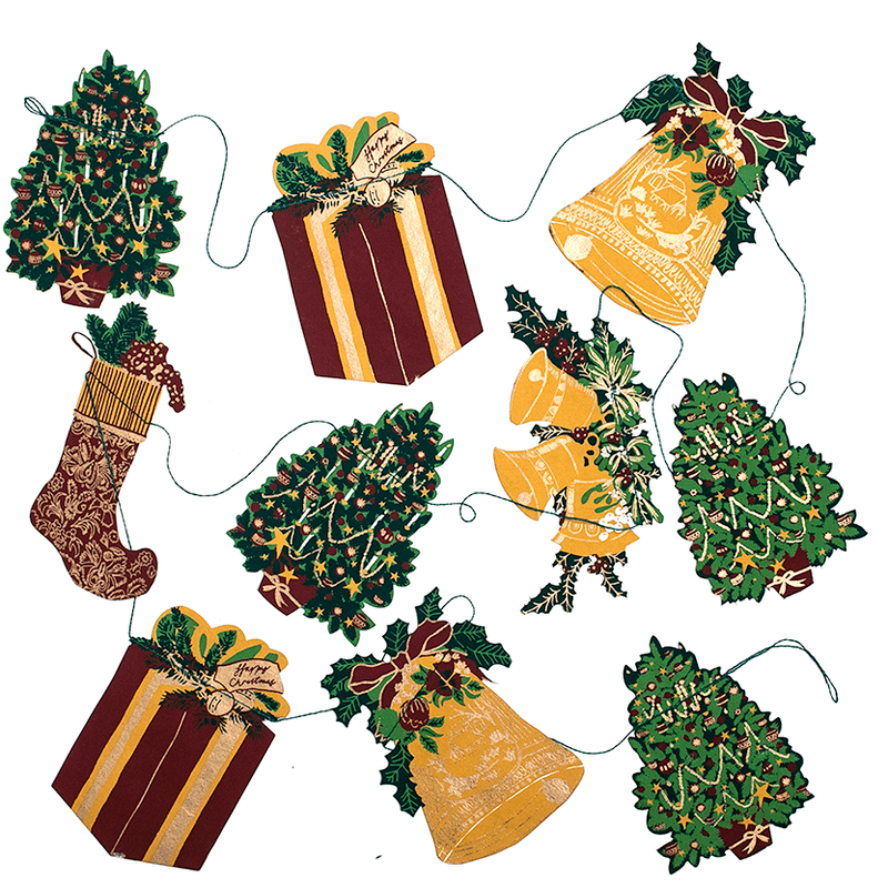 East End Press Traditional Christmas Paper Garland