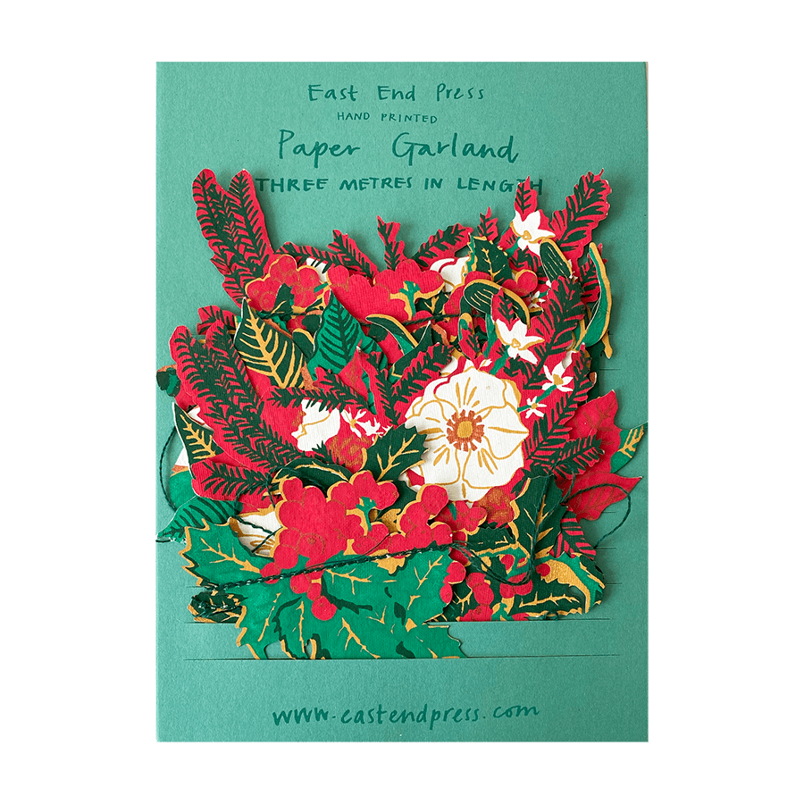 East End Press Winter Foliage Paper Garland