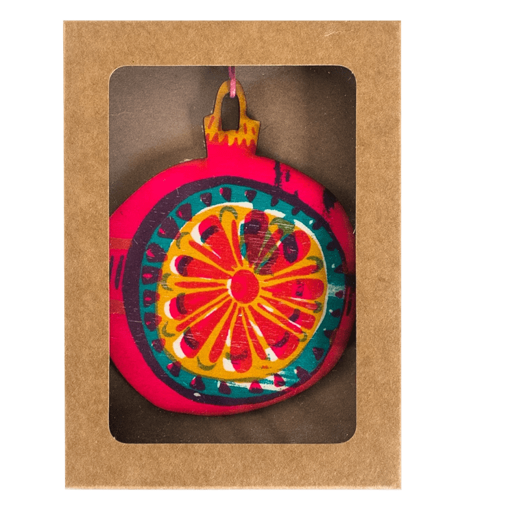 East End Press Wooden Bauble Decoration