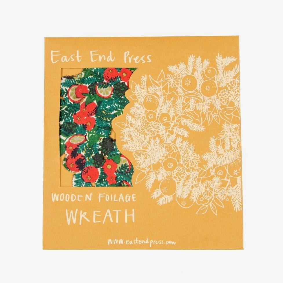East End Press Wooden Foliage Wreath