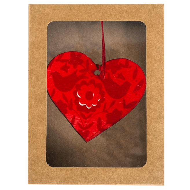 East End Press Wooden Heart Decoration