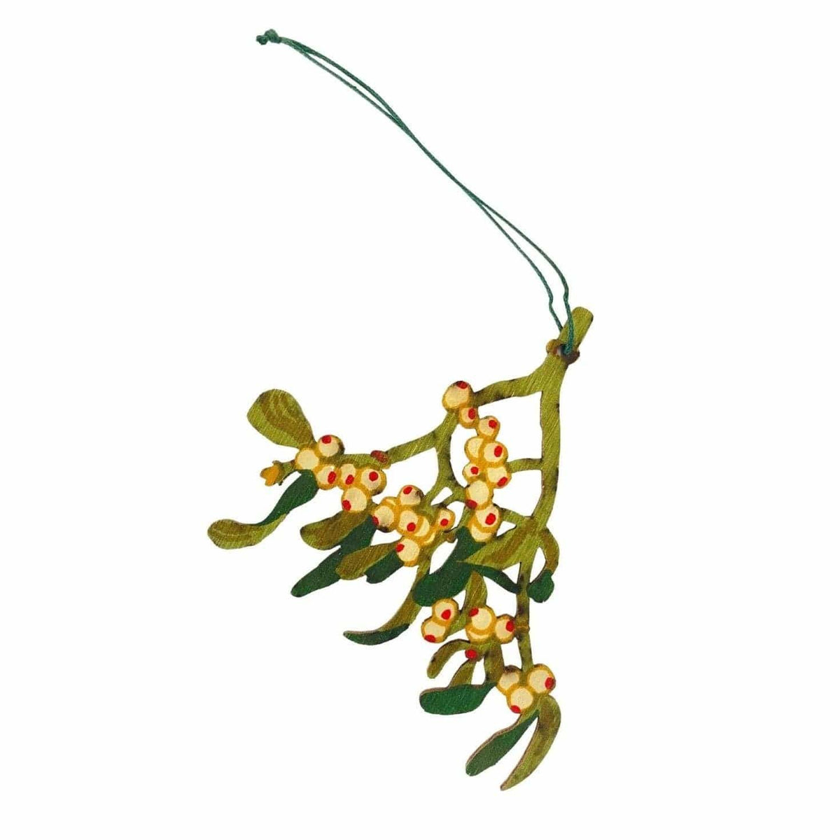 East End Press Wooden Mistletoe Decoration