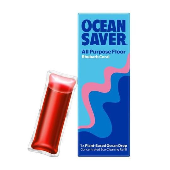 Ecoliving OceanSaver All Purpose Floor Rhubarb Coral Refill Drops