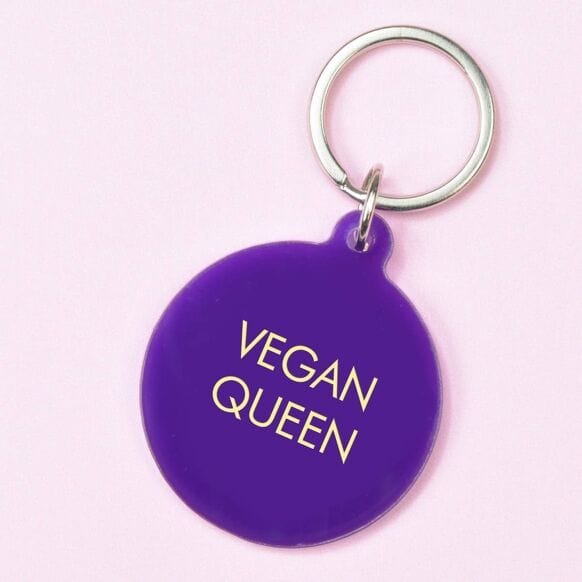 Flamingo Candles 'Vegan Queen' Keyring