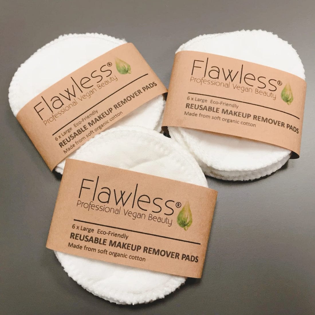 Flawless Reusable Organic Cotton Makeup Remover Pads