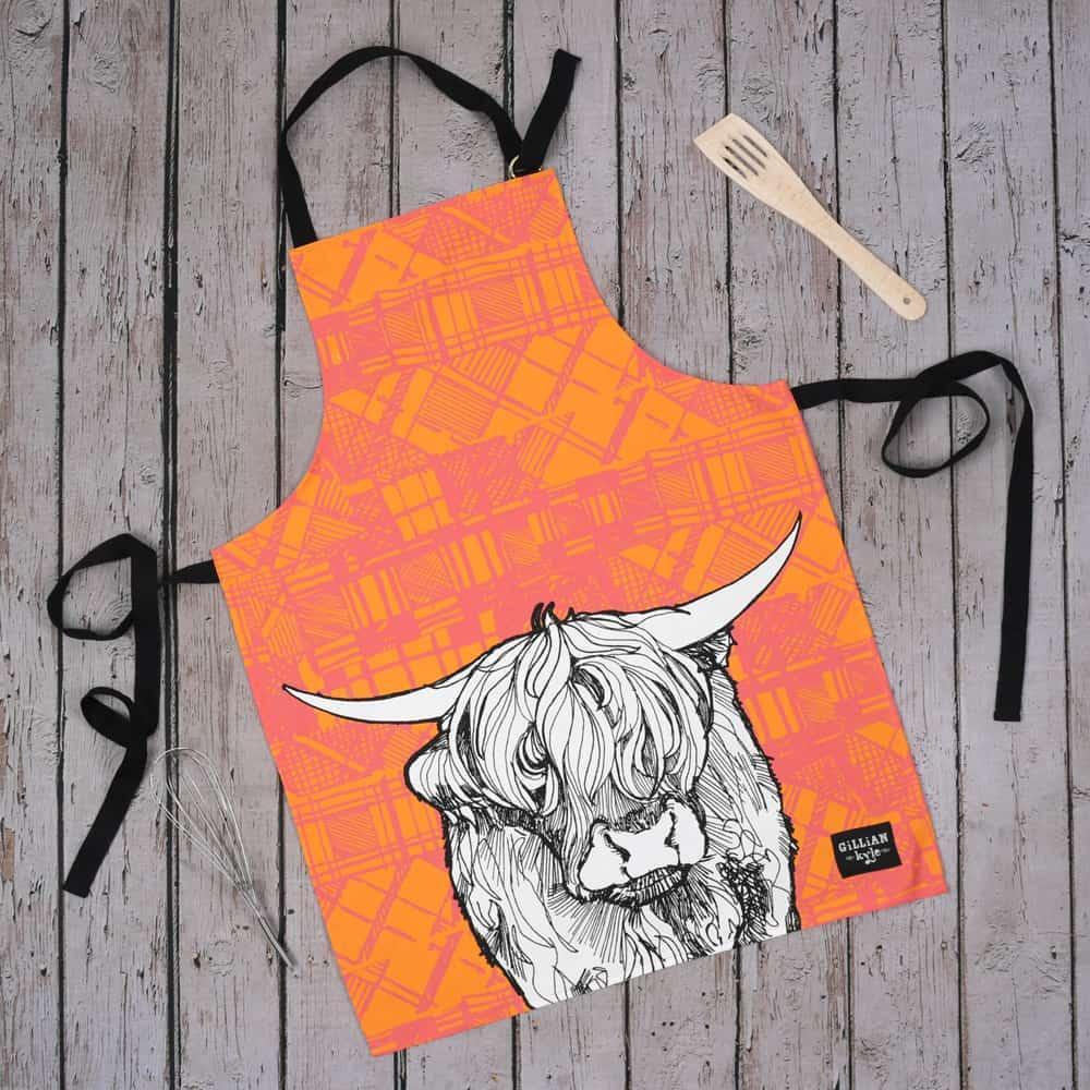 Gillian Kyle Tartan Cow Apron