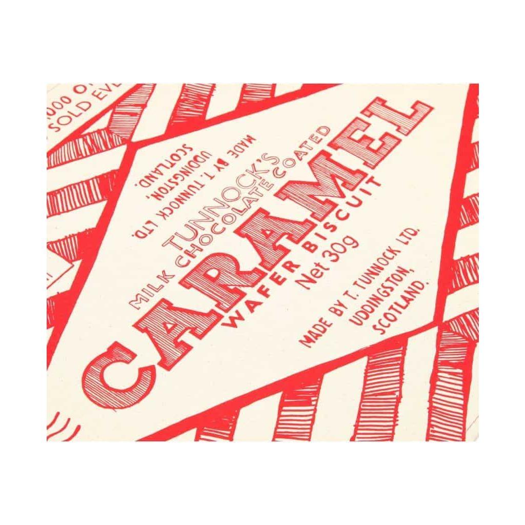 Gillian Kyle Tunnock's Caramel Wafer Wrapper Tea Towel