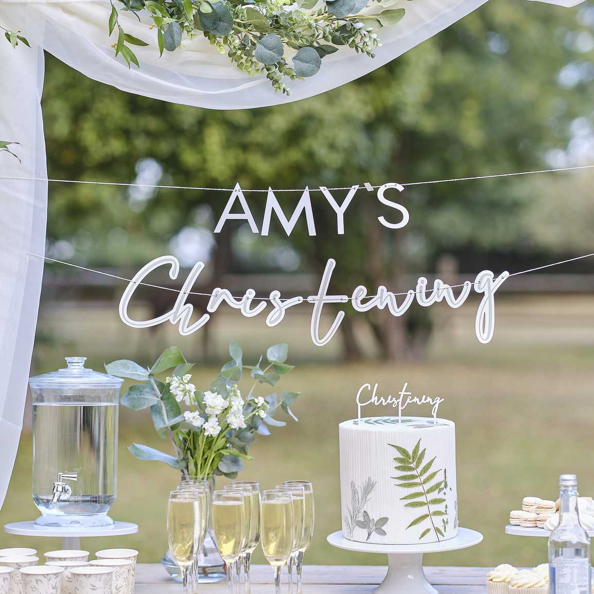 Ginger Ray Customisable Christening Bunting
