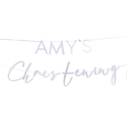 Ginger Ray Customisable Christening Bunting