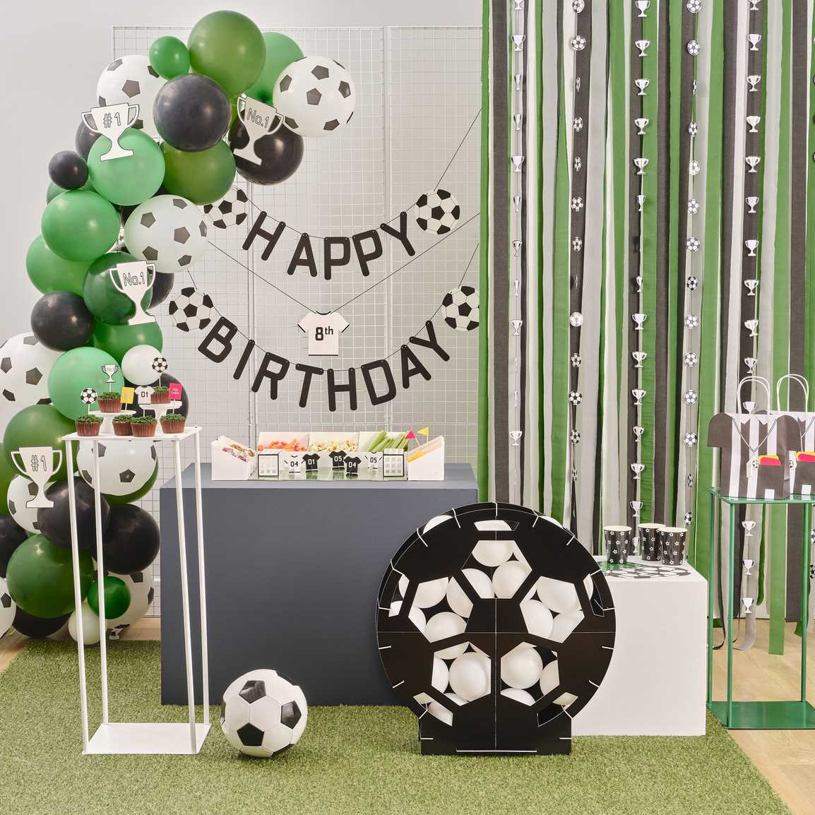 Ginger Ray Customisable Happy Birthday Football Bunting
