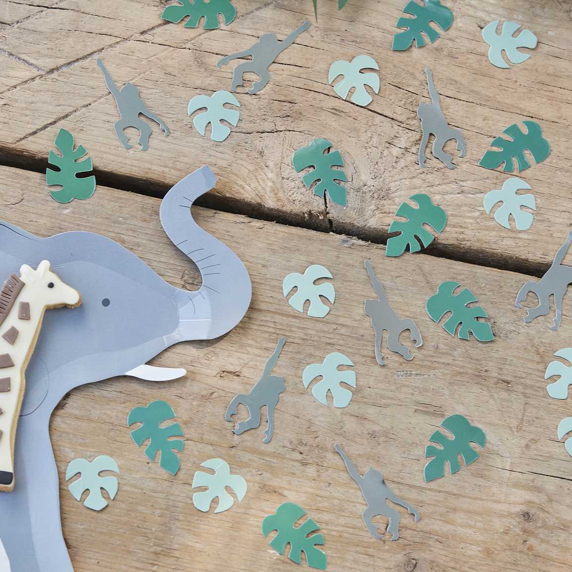 Ginger Ray Leaf & Monkey Table Confetti