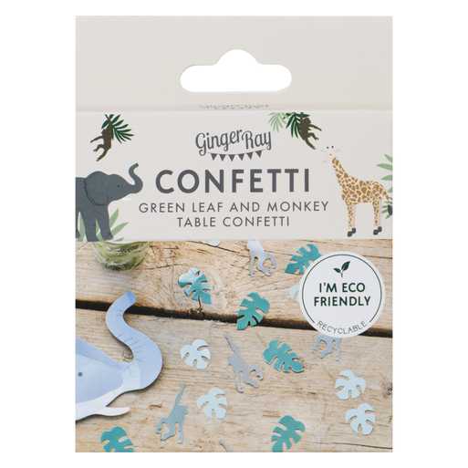 Ginger Ray Leaf & Monkey Table Confetti
